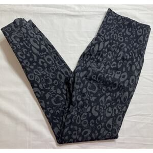 Leggings Women's Large Black w/Geometric Design Ankle
